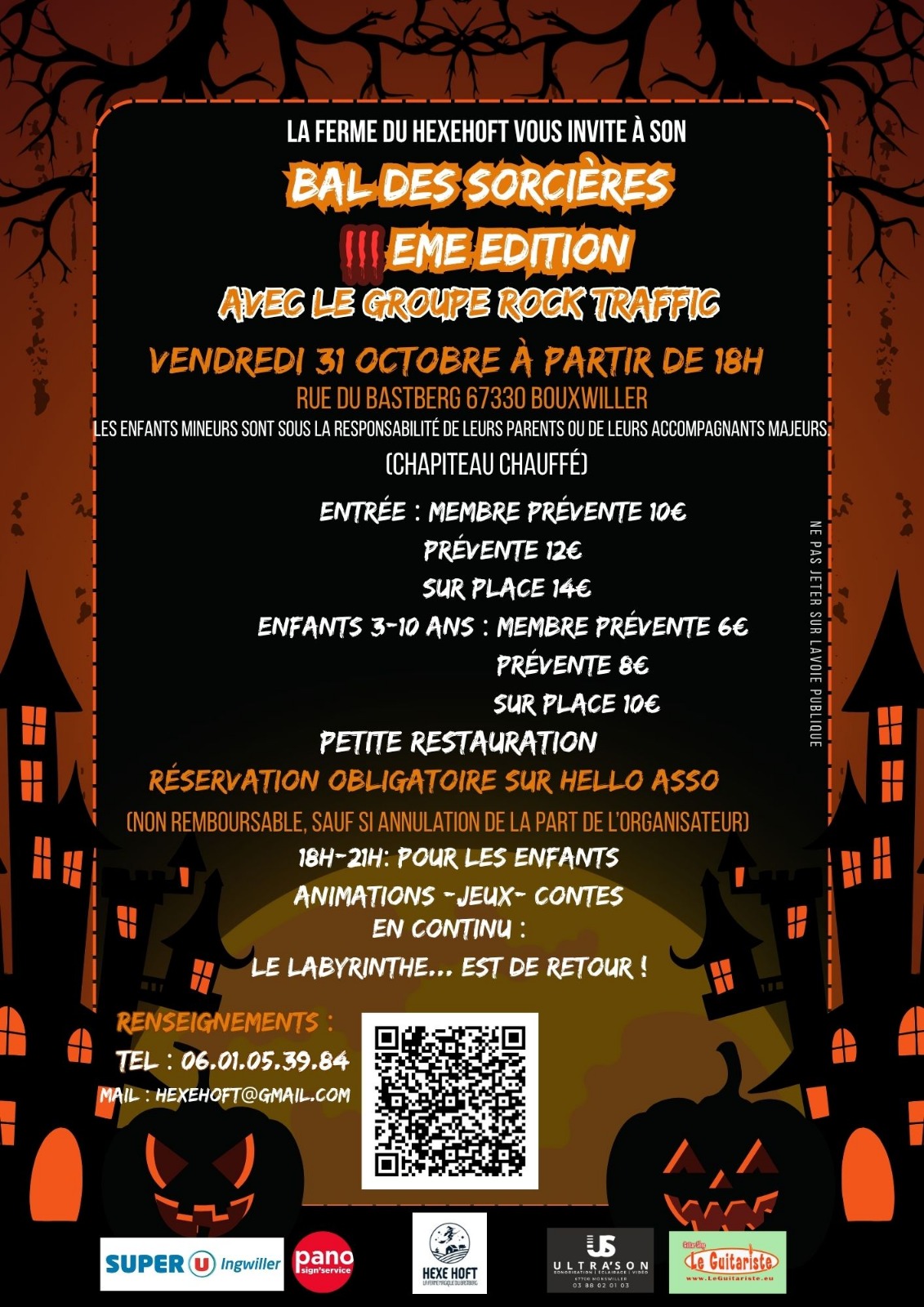 Flyer Bal des sorcières 2025