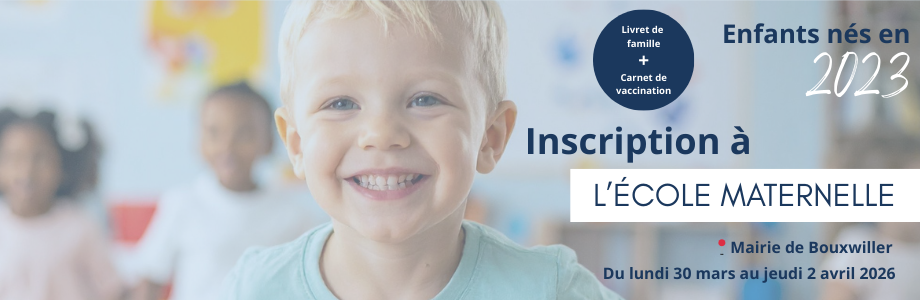 Inscription à l&rsquo;école maternelle